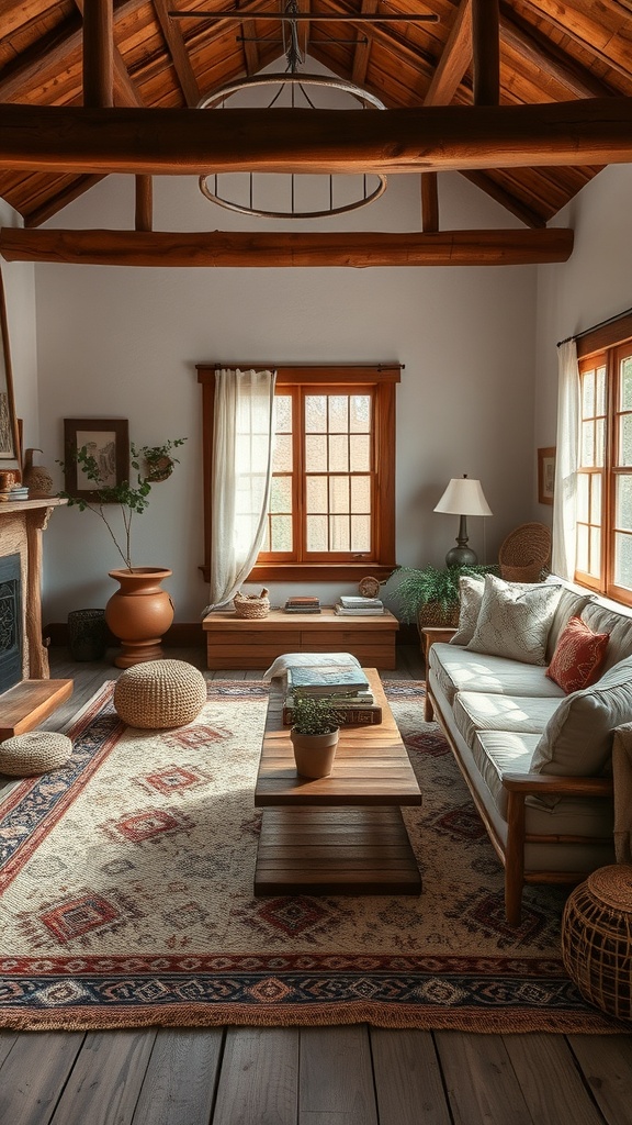 natural textures and earthy tones