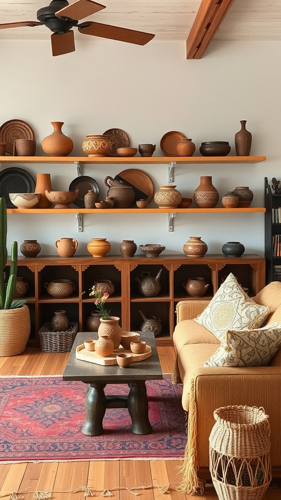 handcrafted pottery decor