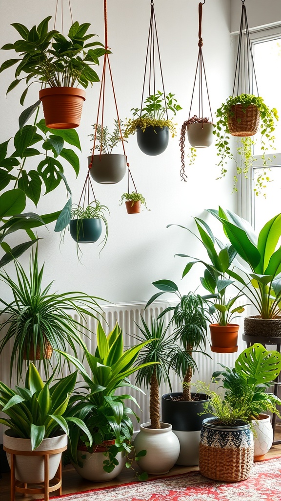 lush indoor greenery