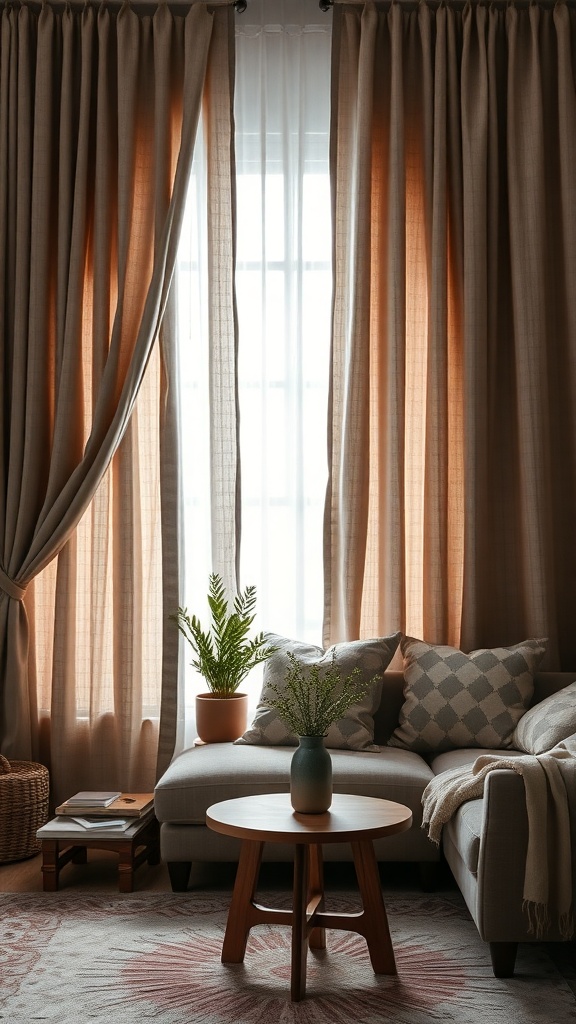 textured draperies for privacy