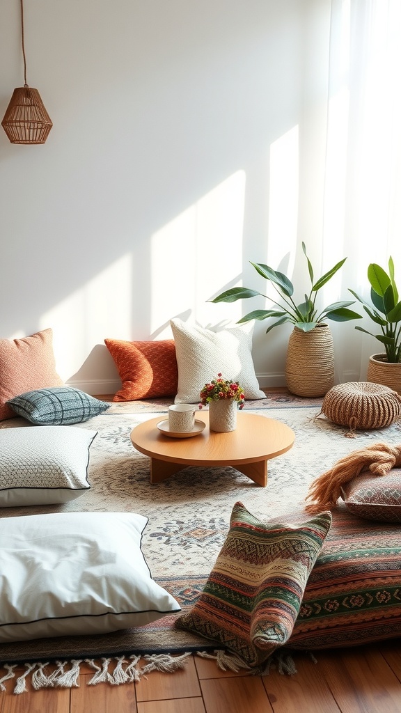 comfortable floor seating