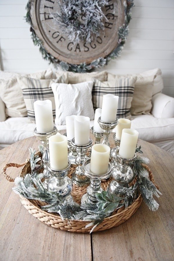 Cozy Basket Winter Arrangement