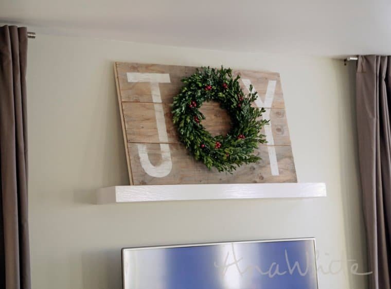 Joyful Wooden Letter Signs