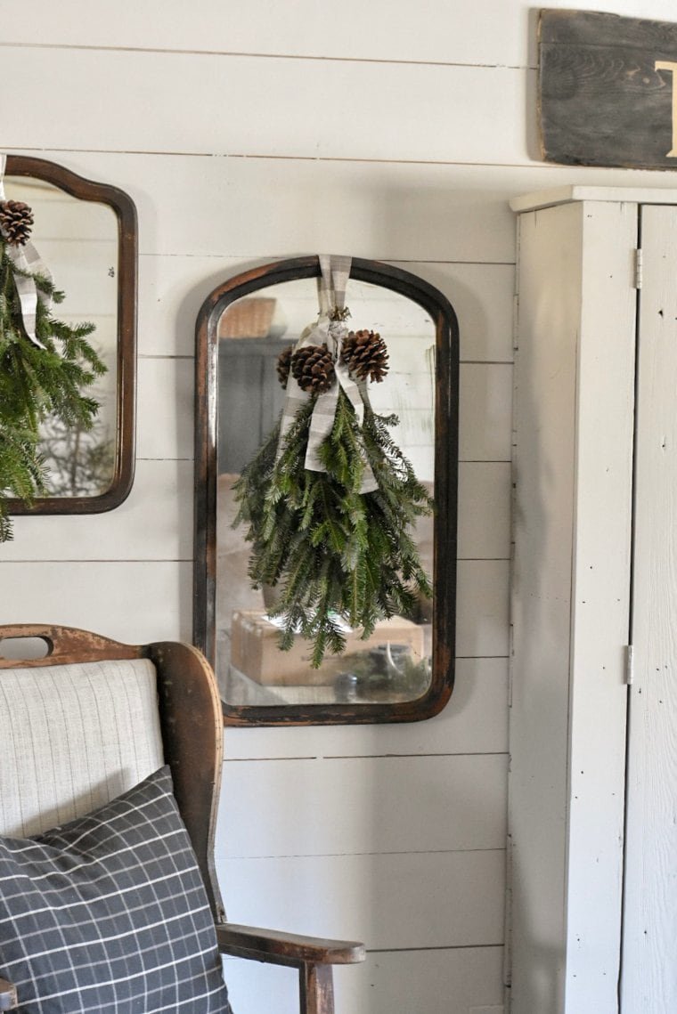 Fresh Evergreen Door Swag