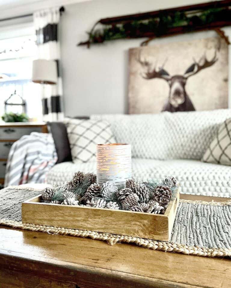 Rustic Pinecone Centerpiece