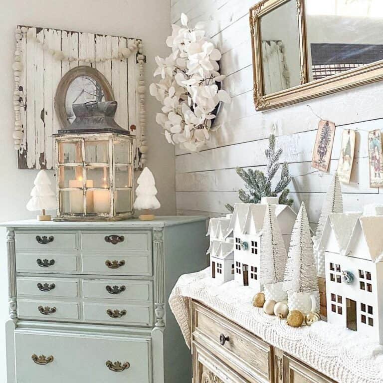 Winter White Farmhouse Interior
