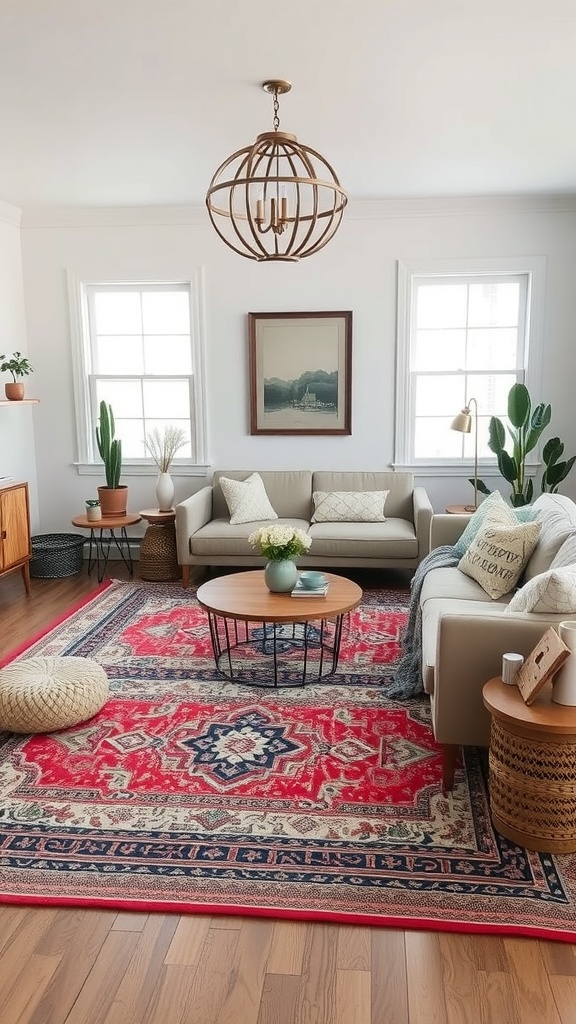 layered rugs for comfort