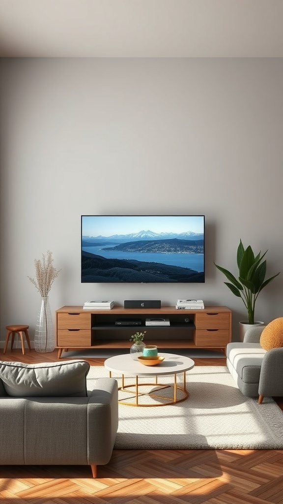 framed tv for a seamless look