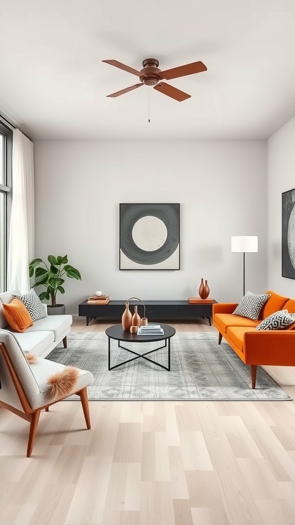 neutral base with bold accents