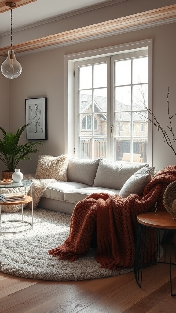 textured living room decor