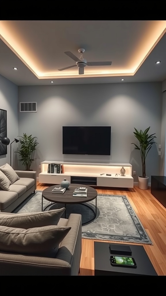 smart home integrated living room