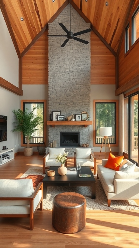 outdoor inspired living room