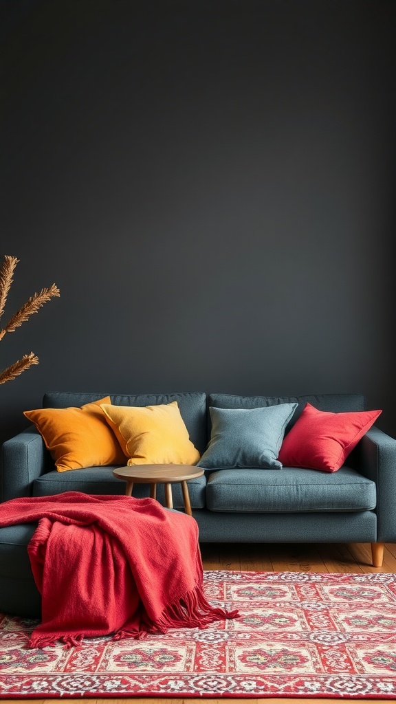 vibrant accent pillows