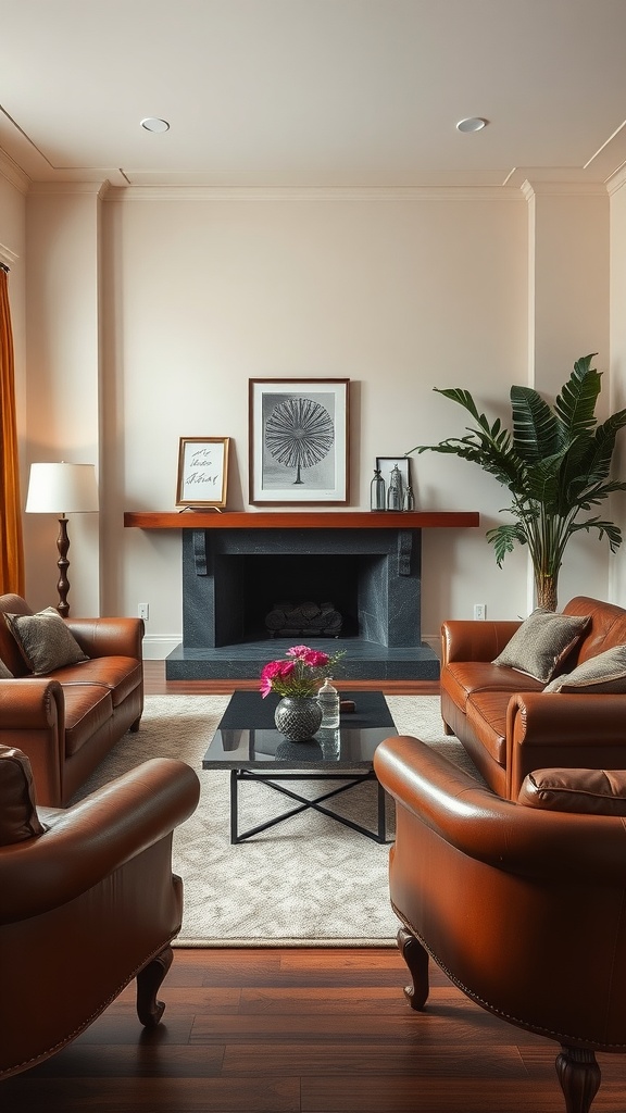 Sophisticated leather touches for timeless appeal