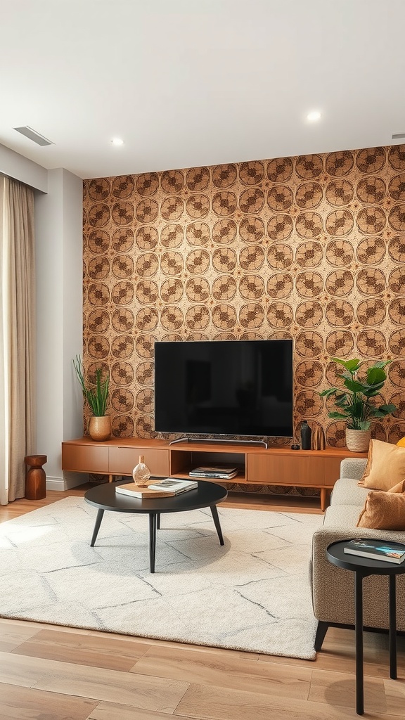 Dynamic accent walls with striking patterns