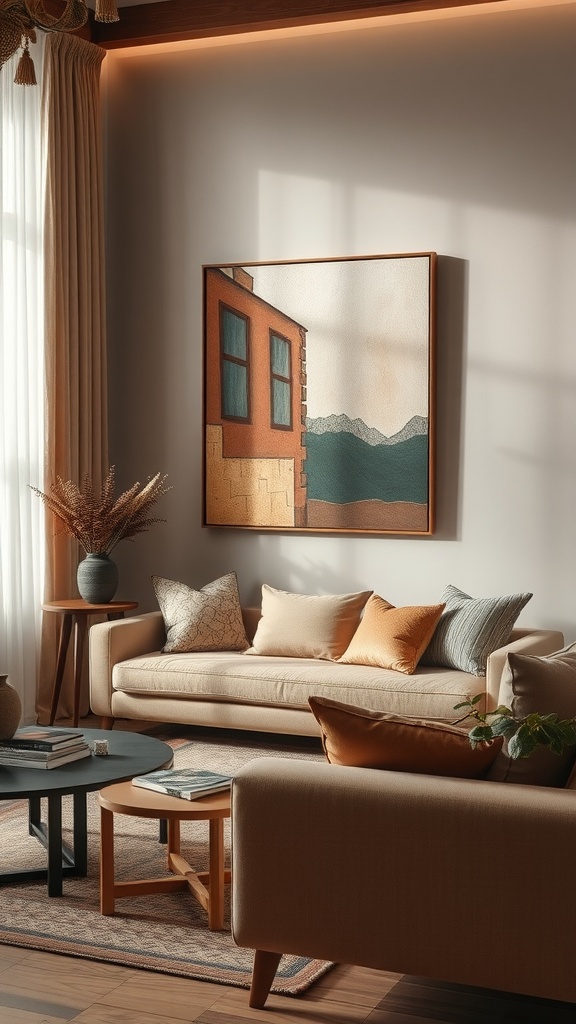 Incorporate mixed media wall art