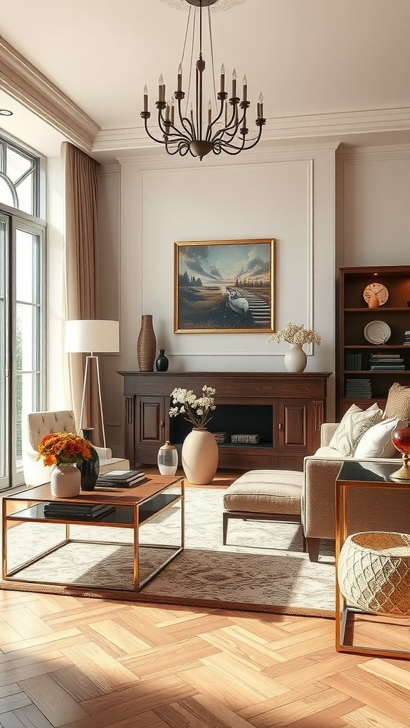 Achieve elegance with a brown and cream palette