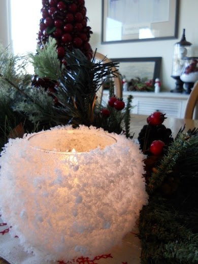 Snowflake-Embellished Candle Holders