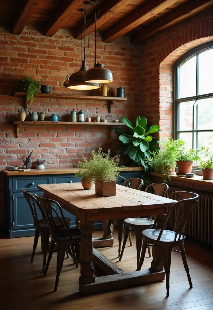 Rustic Vintage Dining Room
