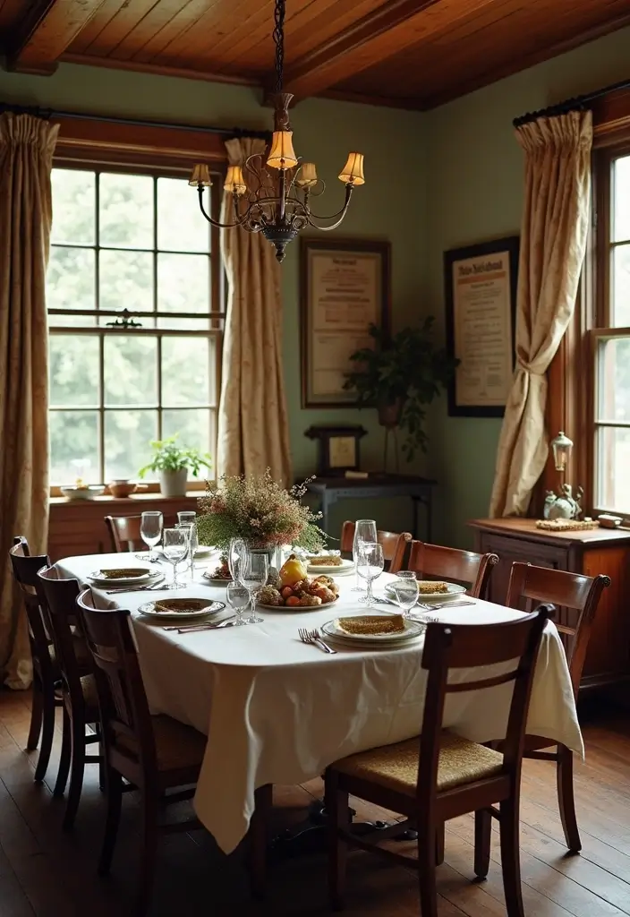 Vintage Dining Room with Heirloom Recipes