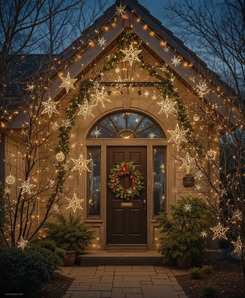 Star or Snowflake-Shaped Lights