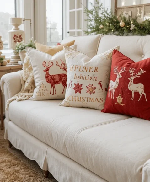 Plush Holiday Pillows