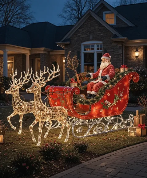 Santa's Sleigh Display