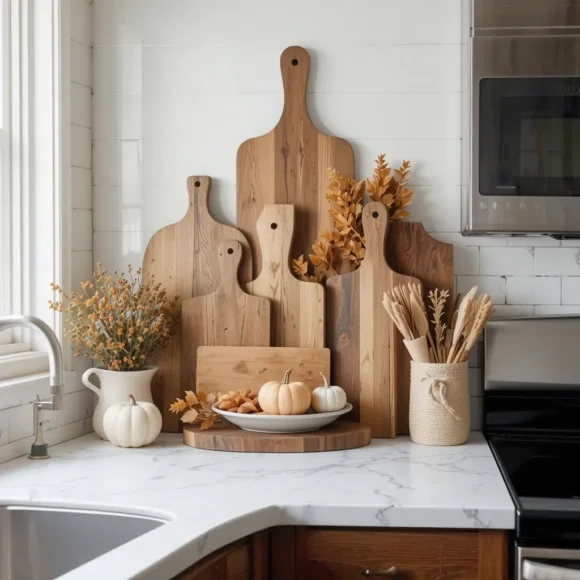 Showcase Wooden Cutting Boards for Rustic Appeal