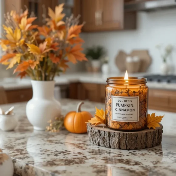 Introduce a Scented Candle with Fall Aromas