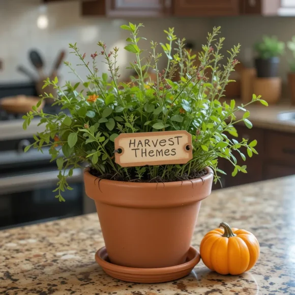 Feature an Herb Planter with Autumn Details