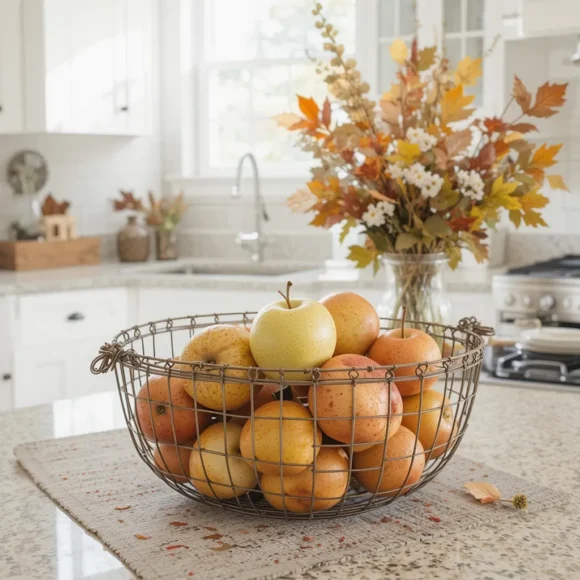 Display Seasonal Fruits in a Basket