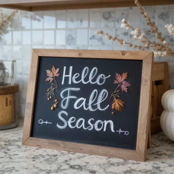 Add a Mini Chalkboard for Festive Messages