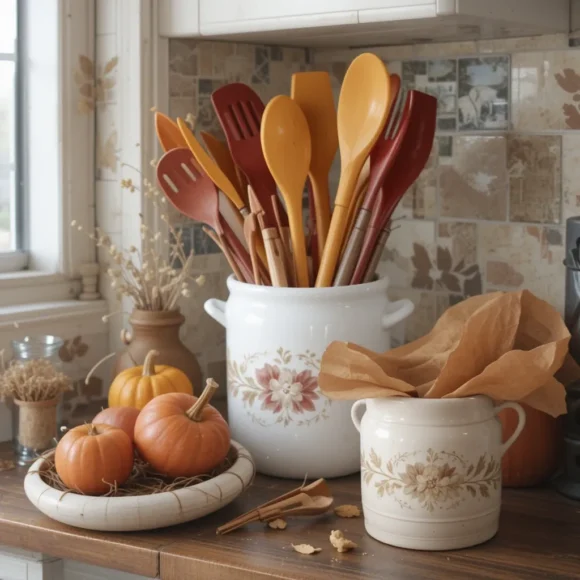 Opt for Utensils in Warm Harvest Colors
