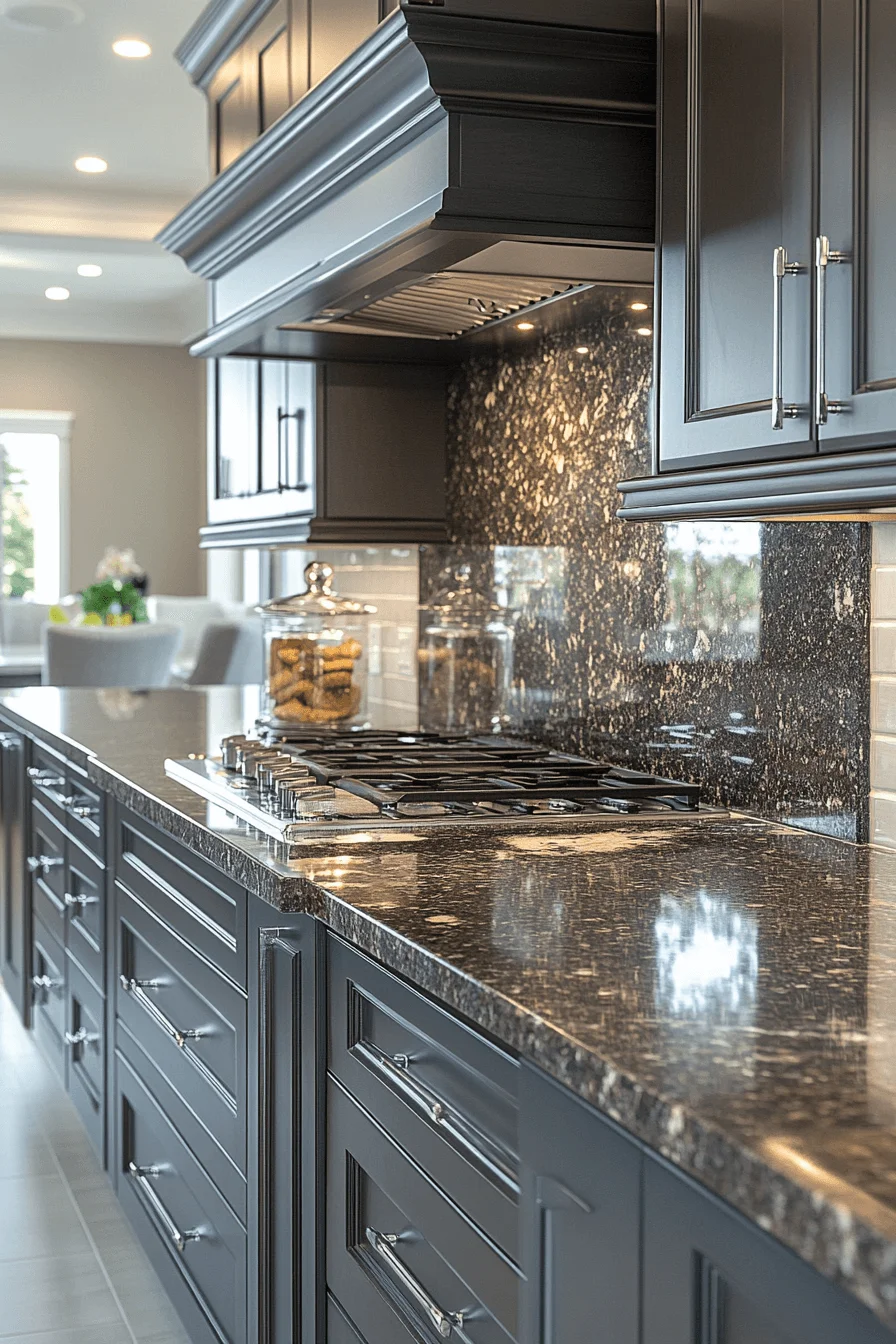 brown granite countertops