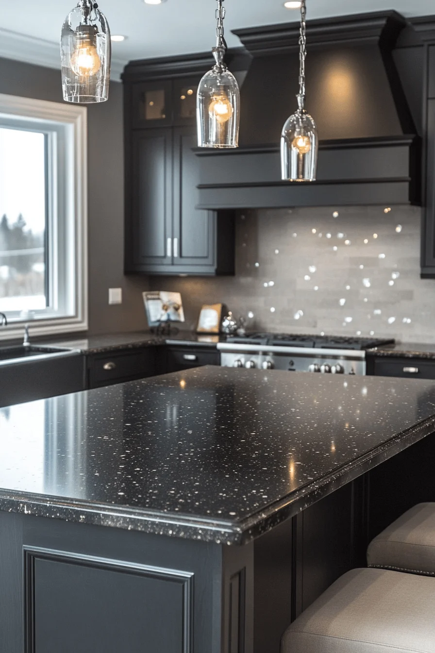 brown granite countertops