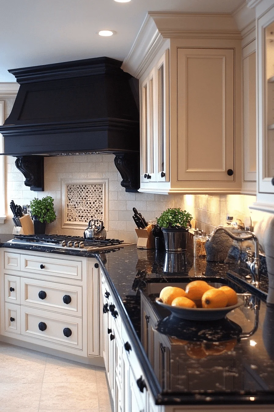 brown granite countertops