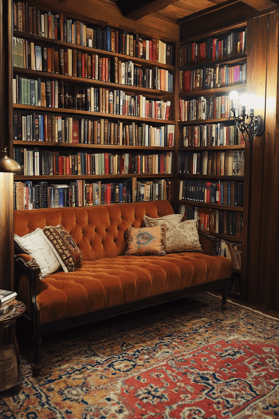 rust couch living room ideas