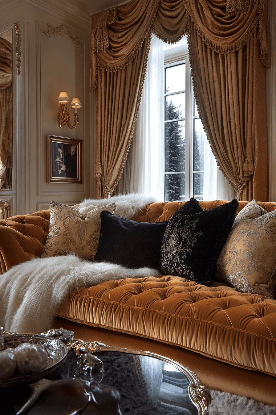 rust couch living room ideas