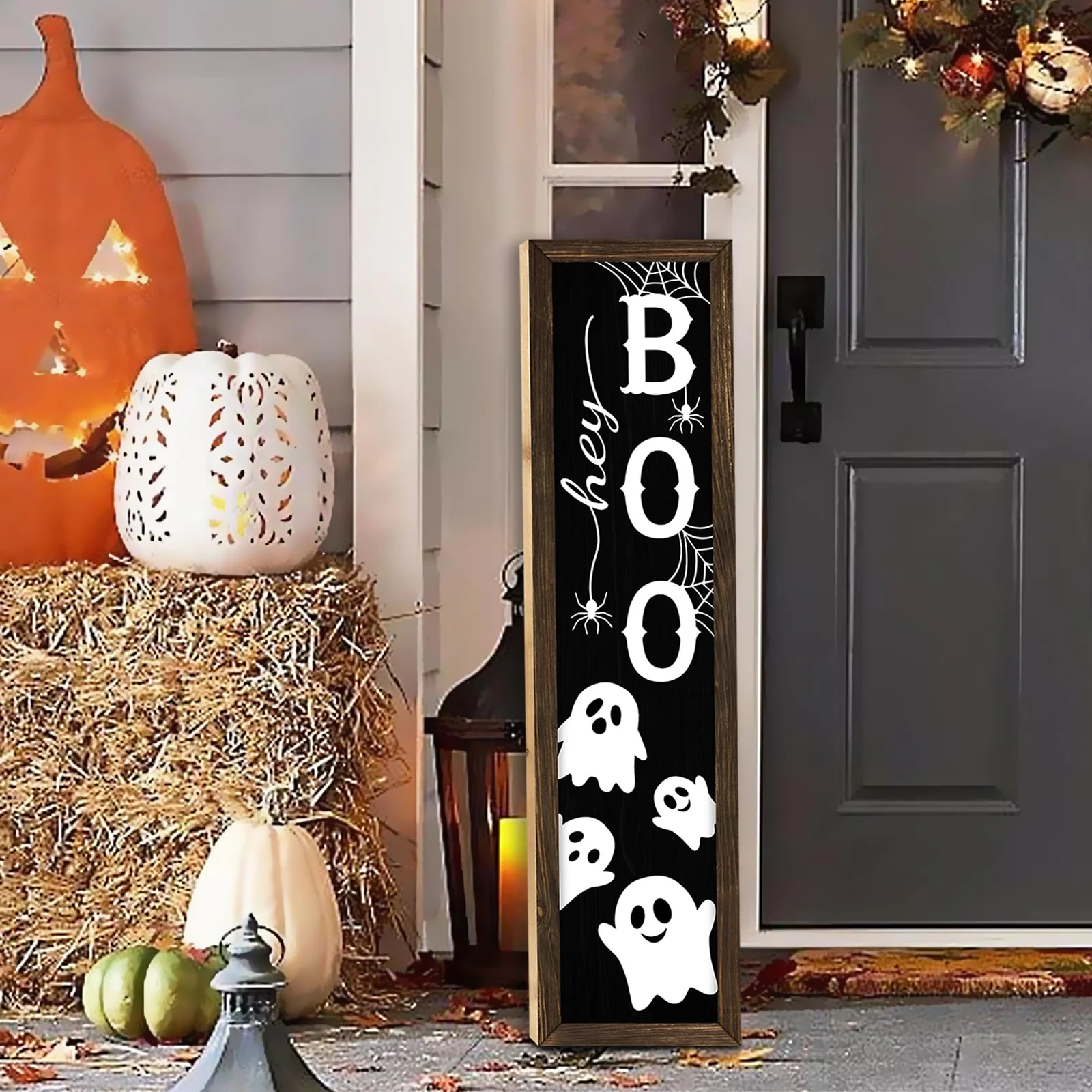 Rustic Halloween Porch Sign