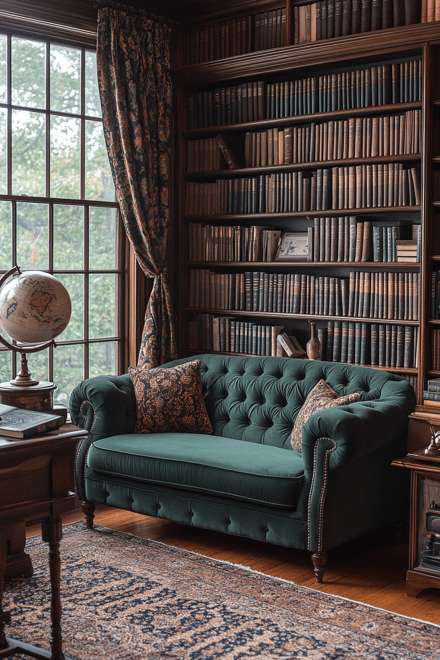 green couch living room ideas