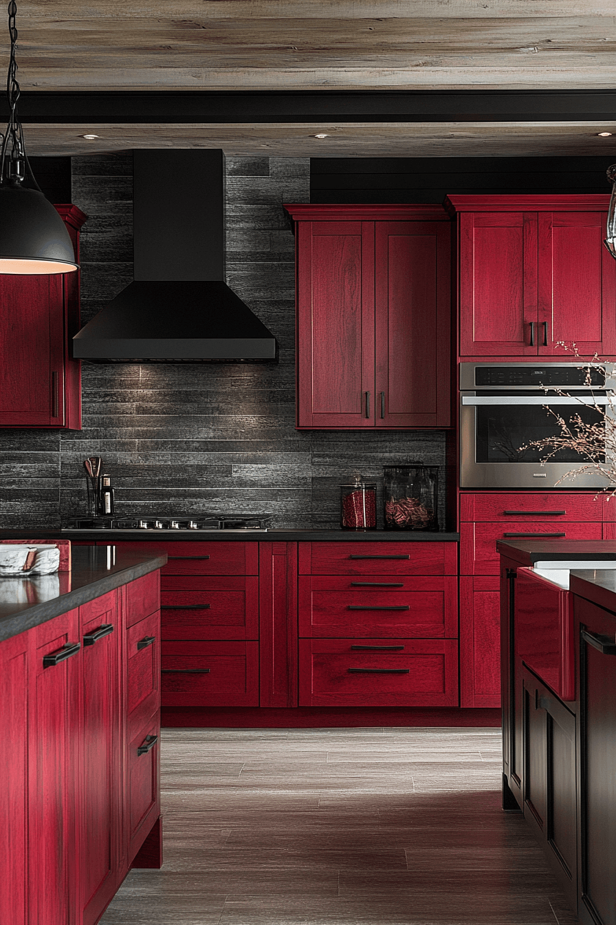red oak kitchen cabinets