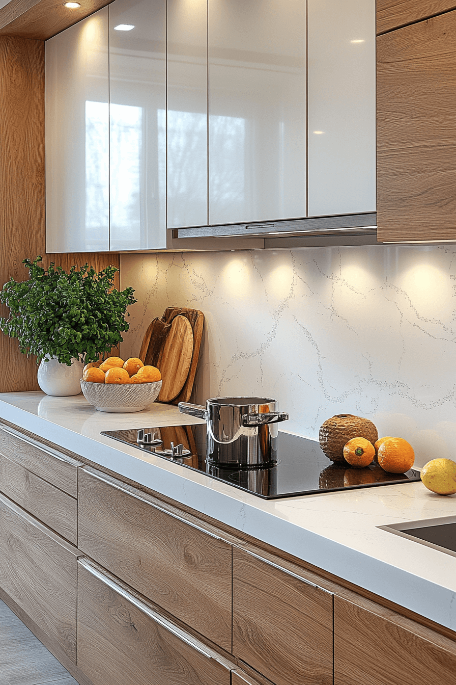 29 White and Wood Kitchen Cabinets for Timeless Design with a Twist white and wood kitchen cabinets