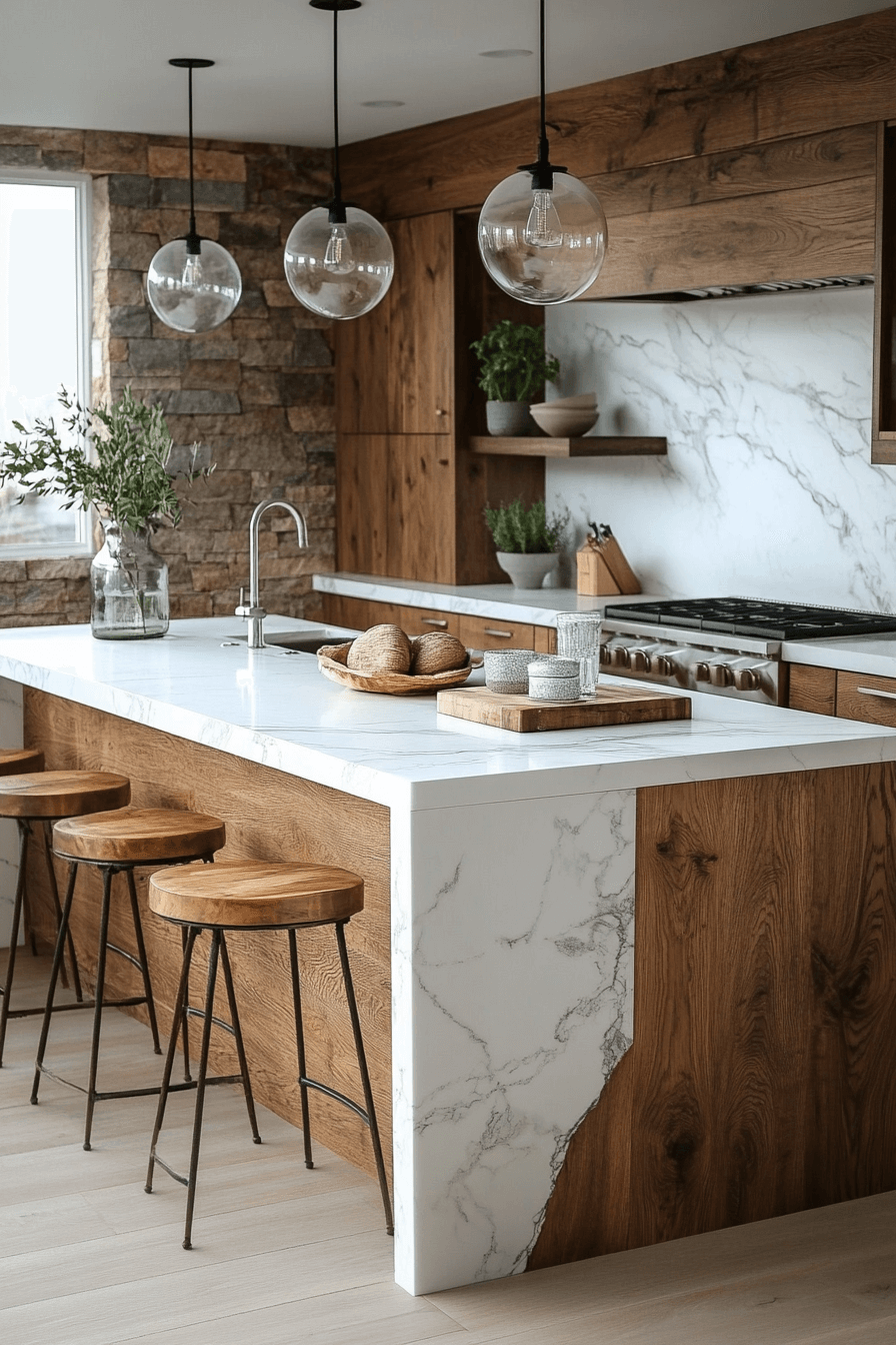 29 White and Wood Kitchen Cabinets for Timeless Design with a Twist white and wood kitchen cabinets