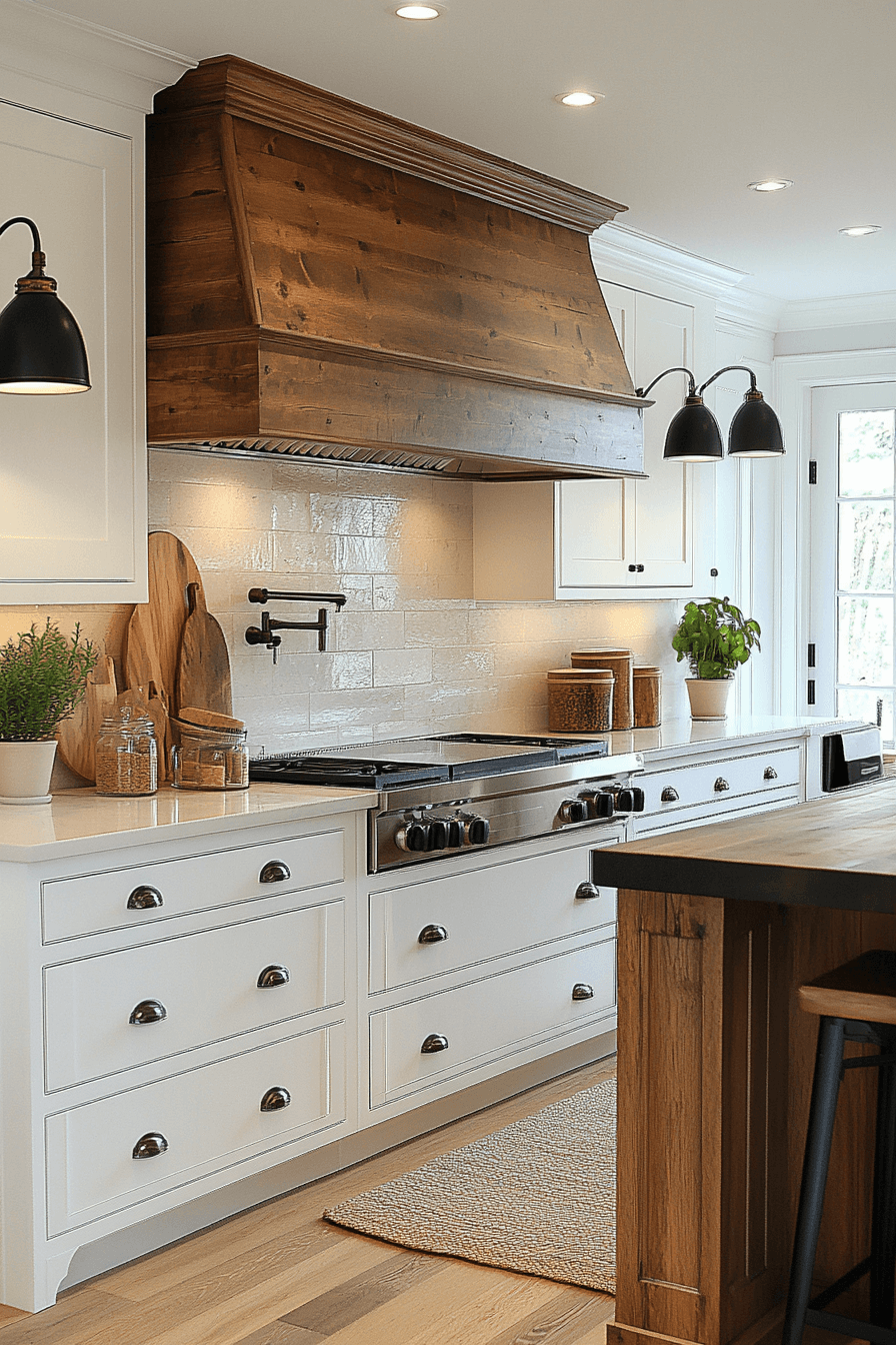 29 White and Wood Kitchen Cabinets for Timeless Design with a Twist white and wood kitchen cabinets