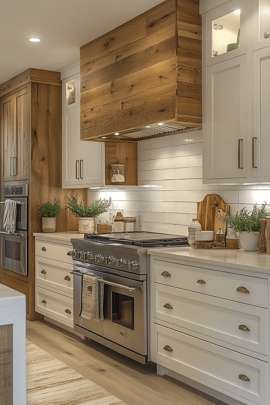29 White and Wood Kitchen Cabinets for Timeless Design with a Twist white and wood kitchen cabinets