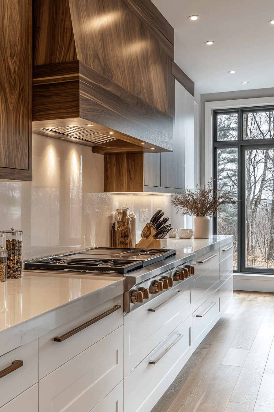 29 White and Wood Kitchen Cabinets for Timeless Design with a Twist white and wood kitchen cabinets