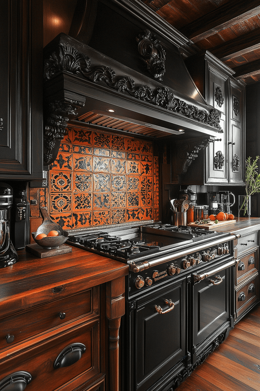 terracotta kitchen cabinets