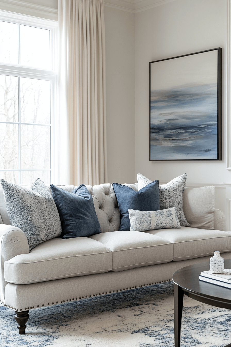 gray couch living room