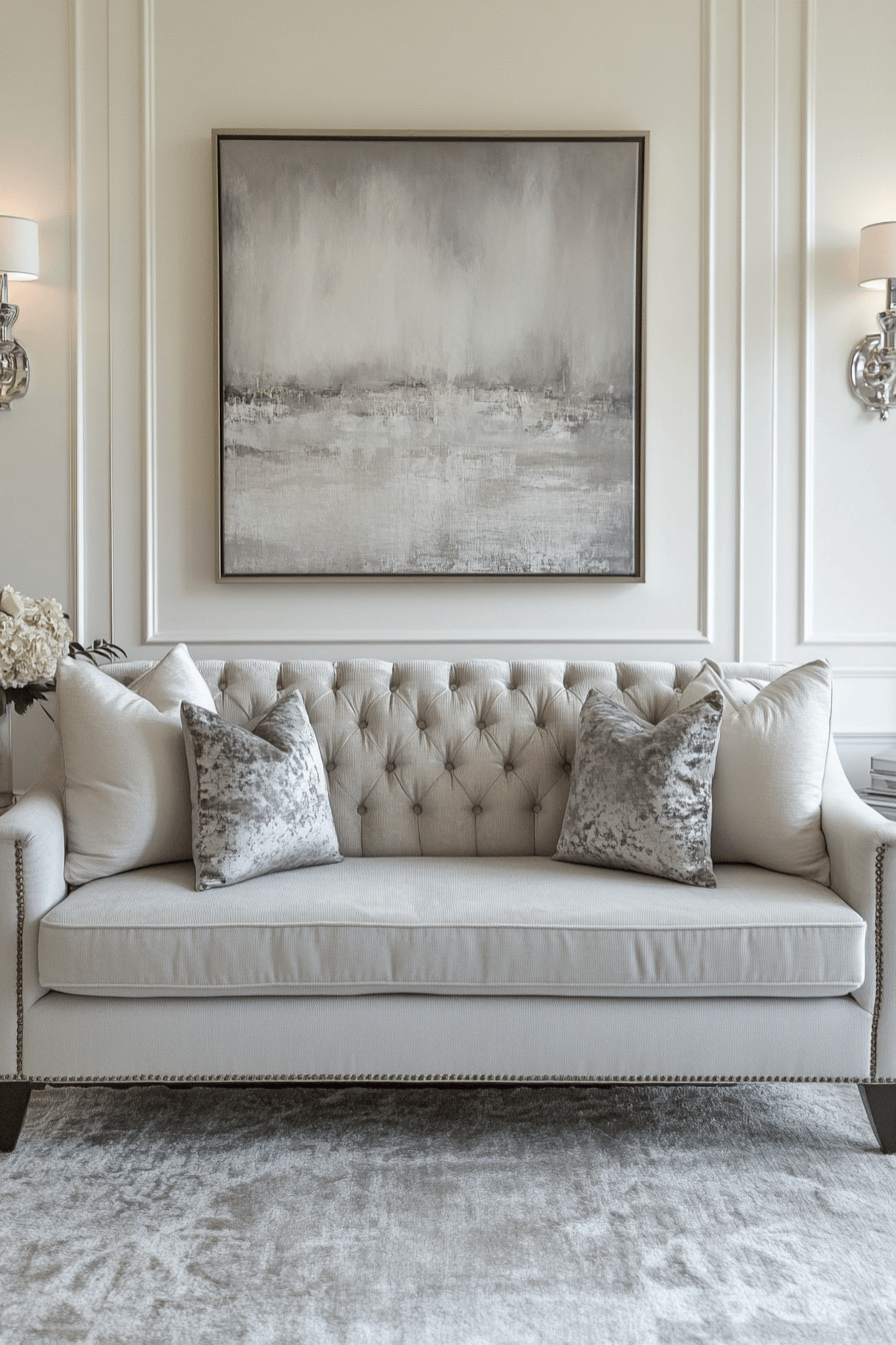 gray couch living room