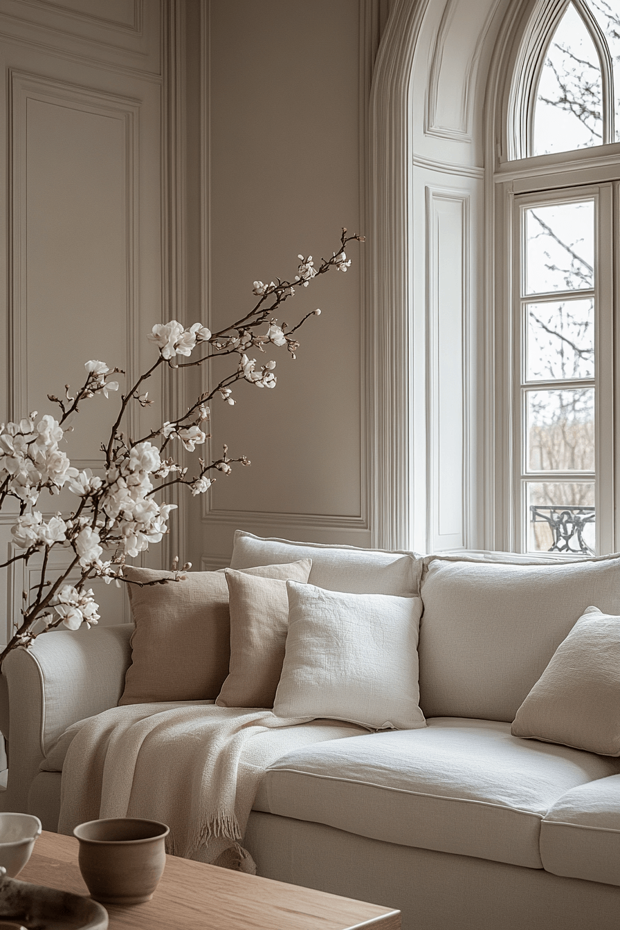 gray couch living room